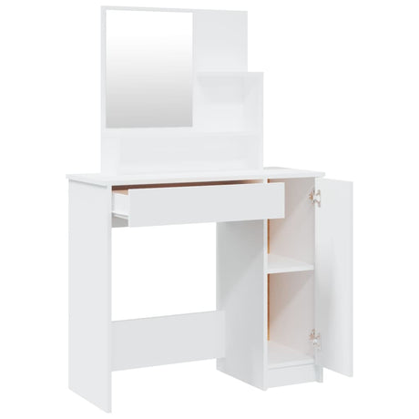 Dressing Table With Mirror 86.5X35X136 Cm