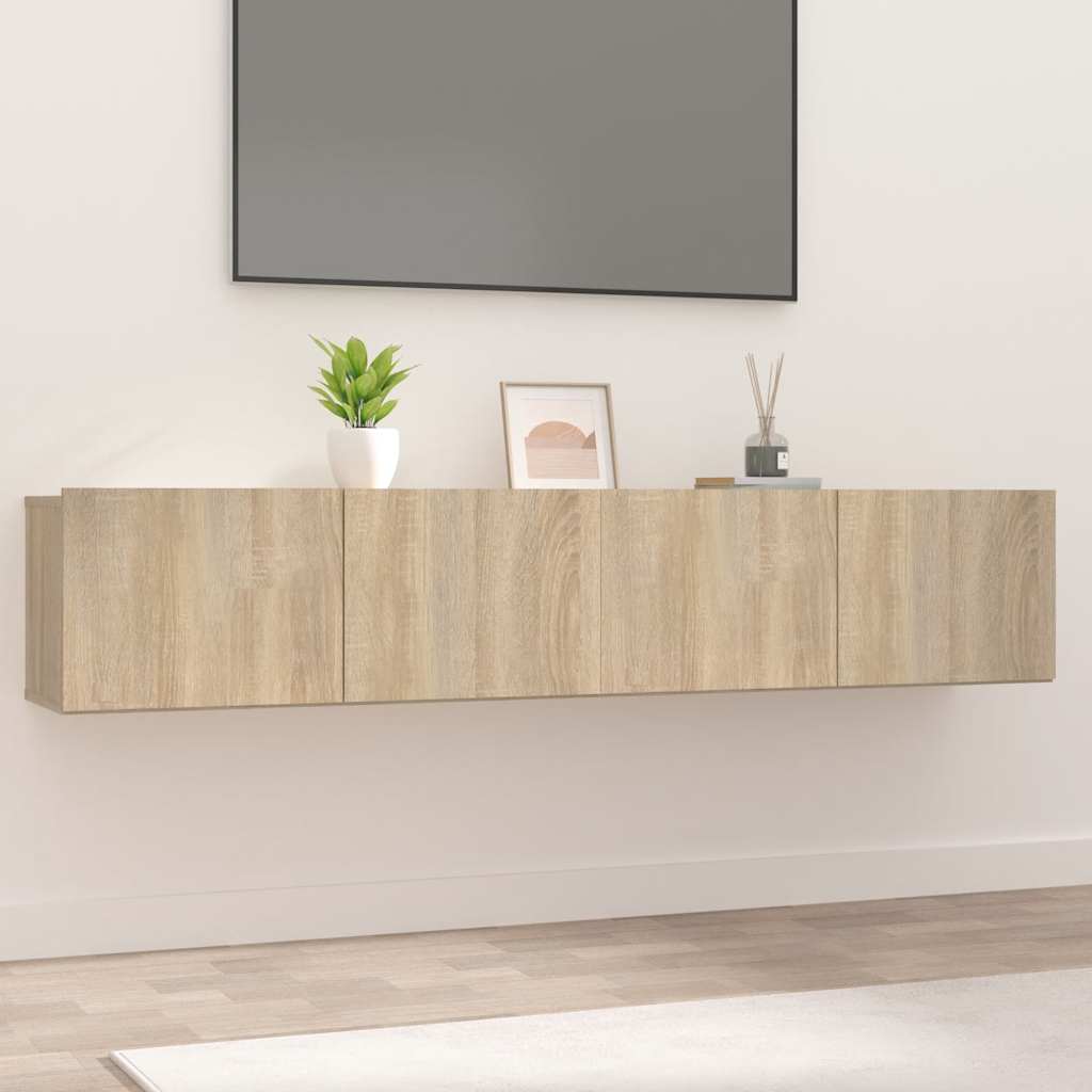 Tv Cabinets 2 Pcs 80X30X30 Cm Engineered Wood