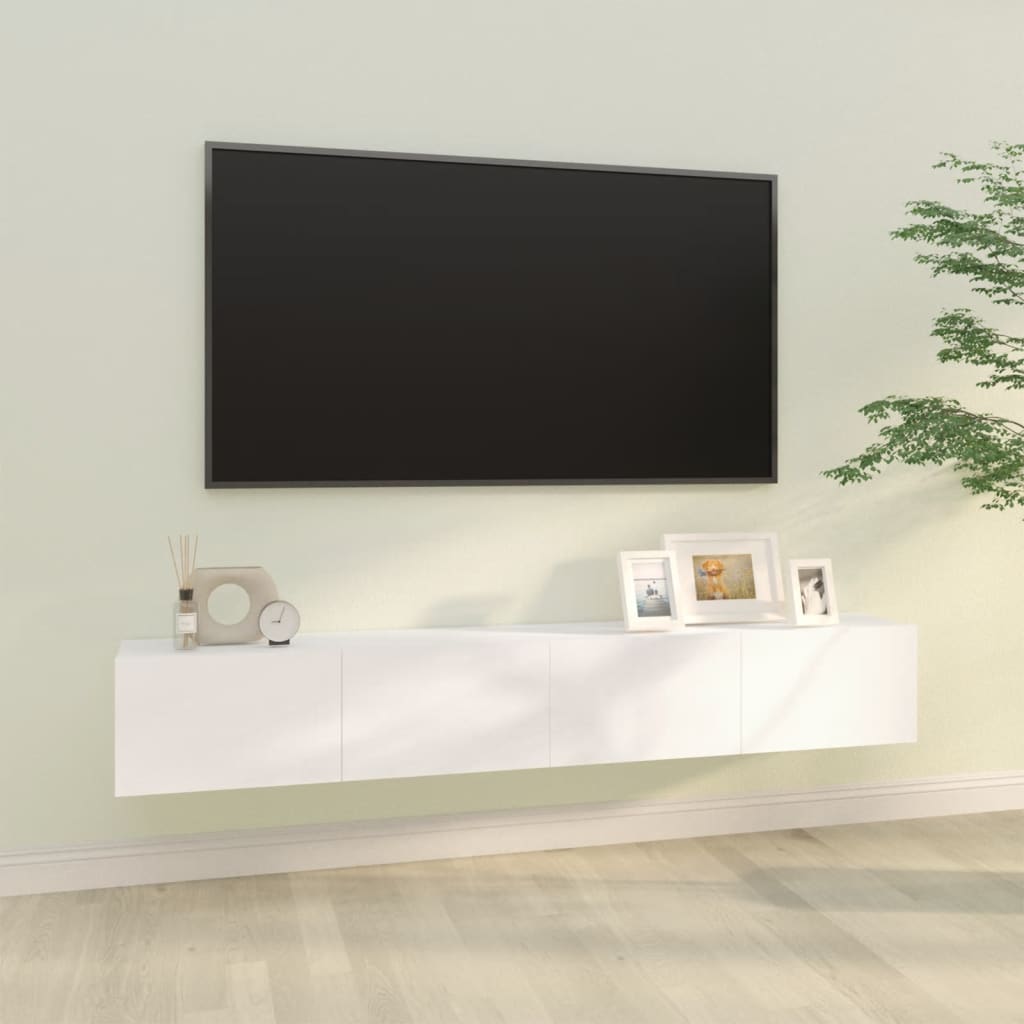 Wall Tv Cabinets 2 Pcs 100X30X30 Cm Engineered Wood