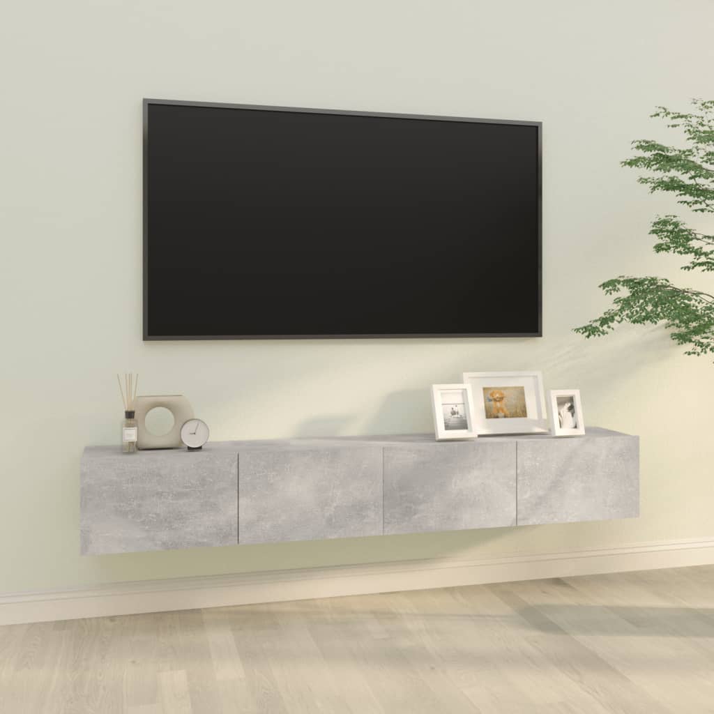Wall Tv Cabinets 2 Pcs 100X30X30 Cm Engineered Wood