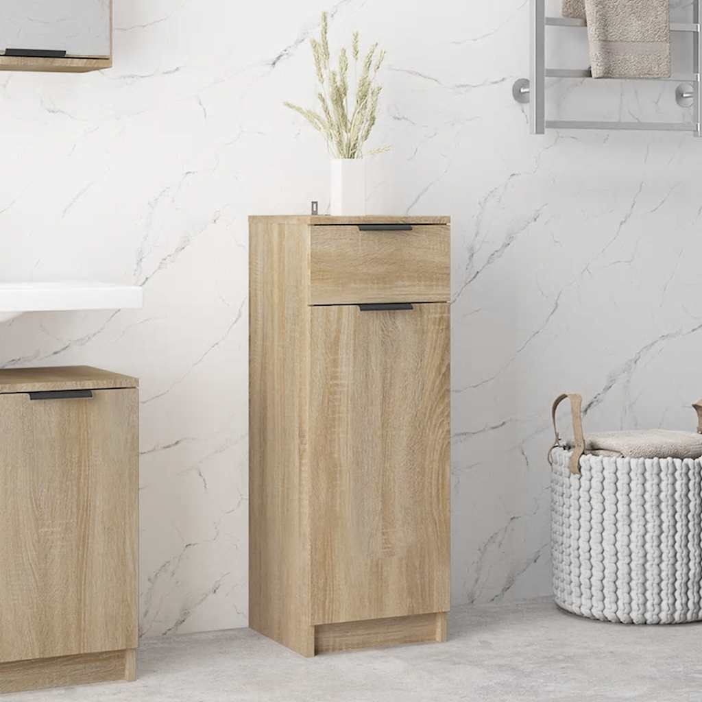Bathroom Cabinet 32X34X90 Cm Engineered Wood