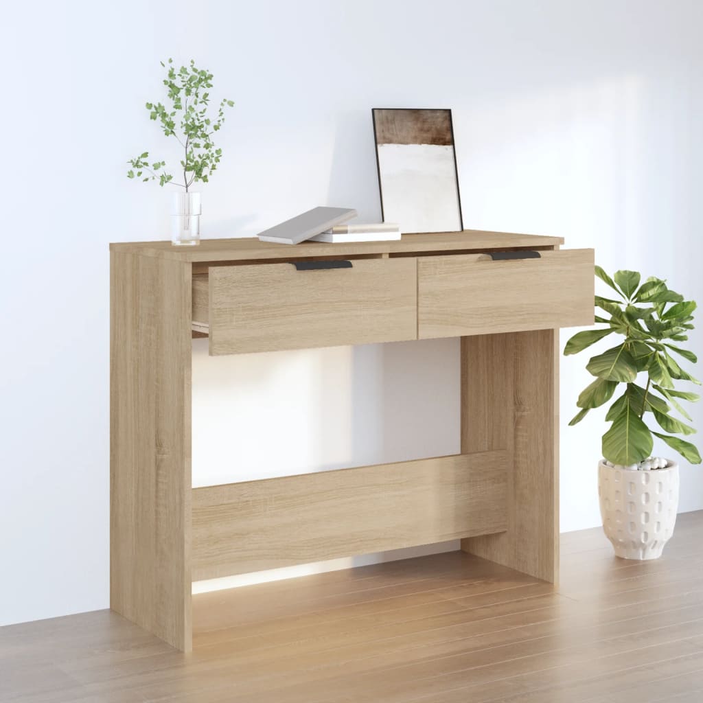 Console Table 90X36X75 Cm Engineered Wood