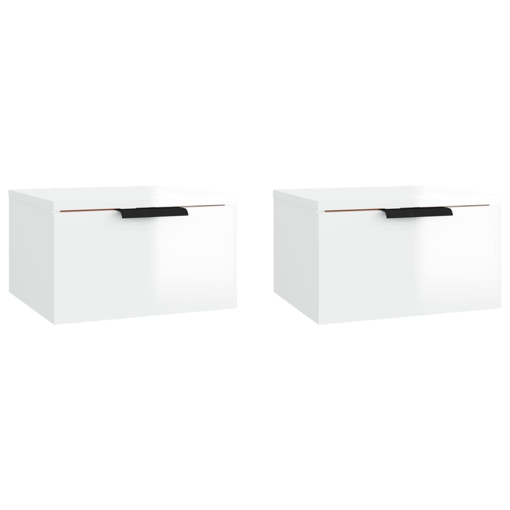 Wall-Mounted Bedside Cabinets 2 Pcs 34X30X20 Cm