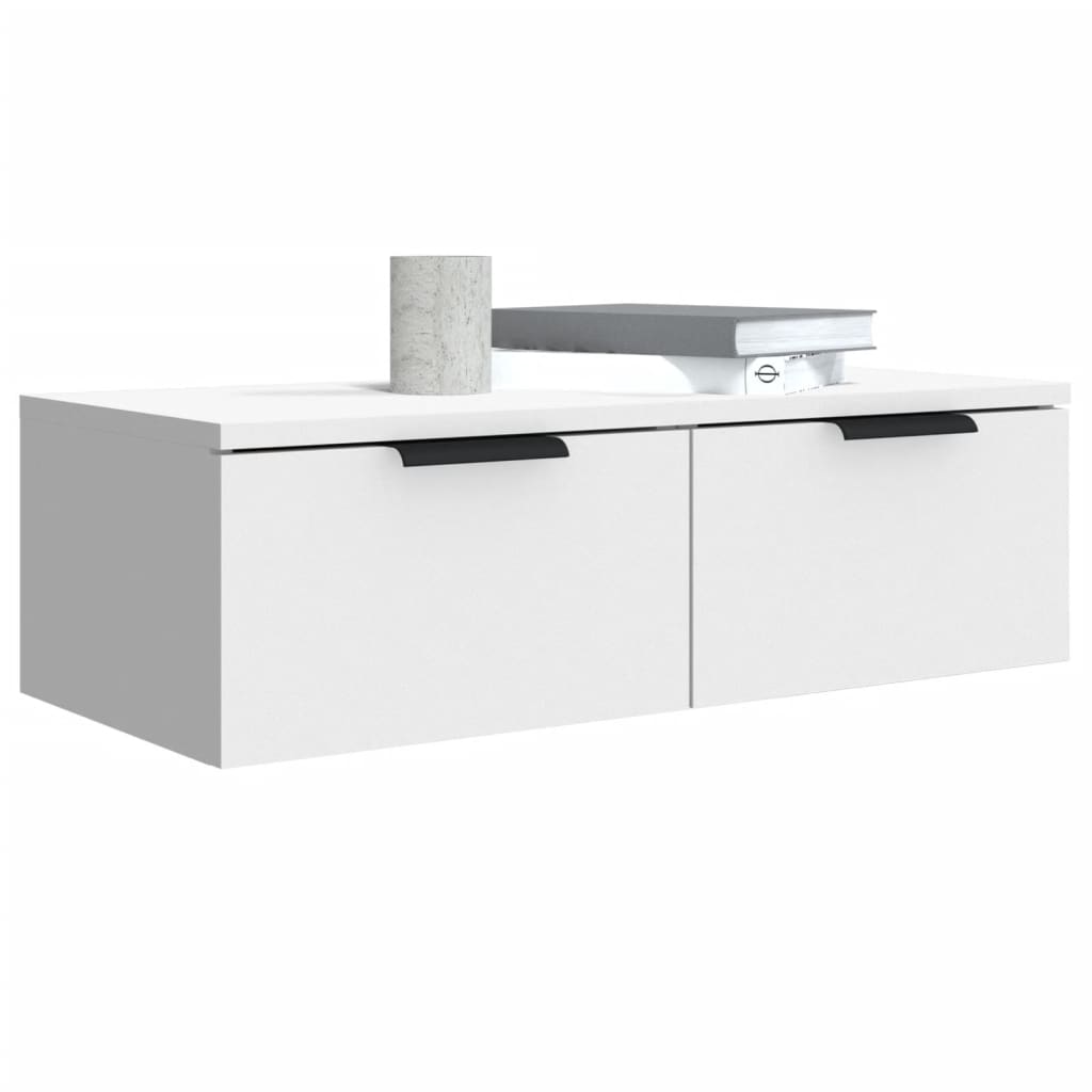 Wall Cabinet White 68X30X20 Cm Engineered Wood