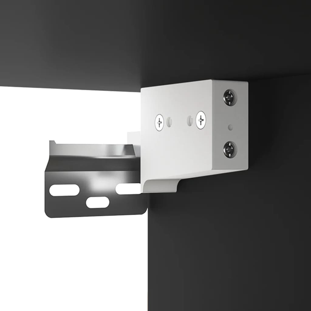 Wall Cabinet Black 68X30X20 Cm Engineered Wood