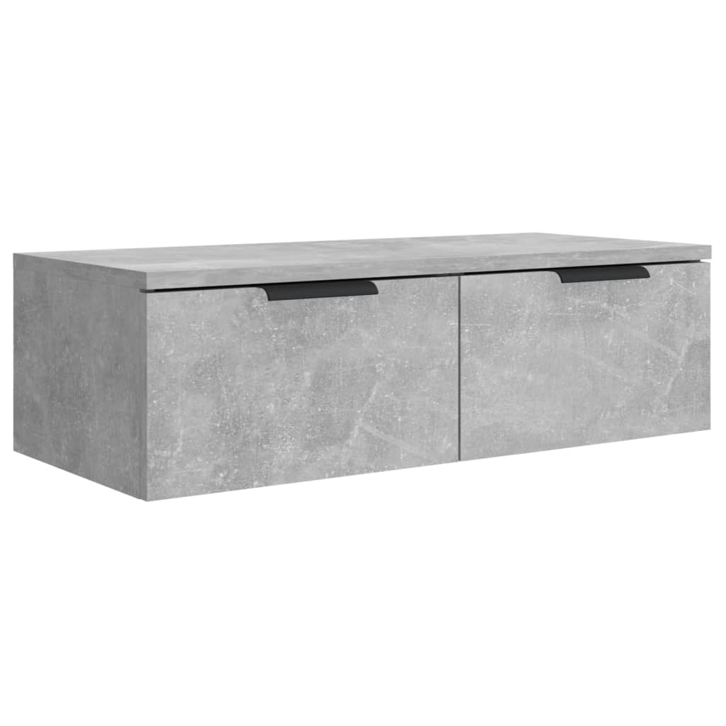 Wall Cabinet Concrete Grey 68X30X20 Cm Engineered Wood