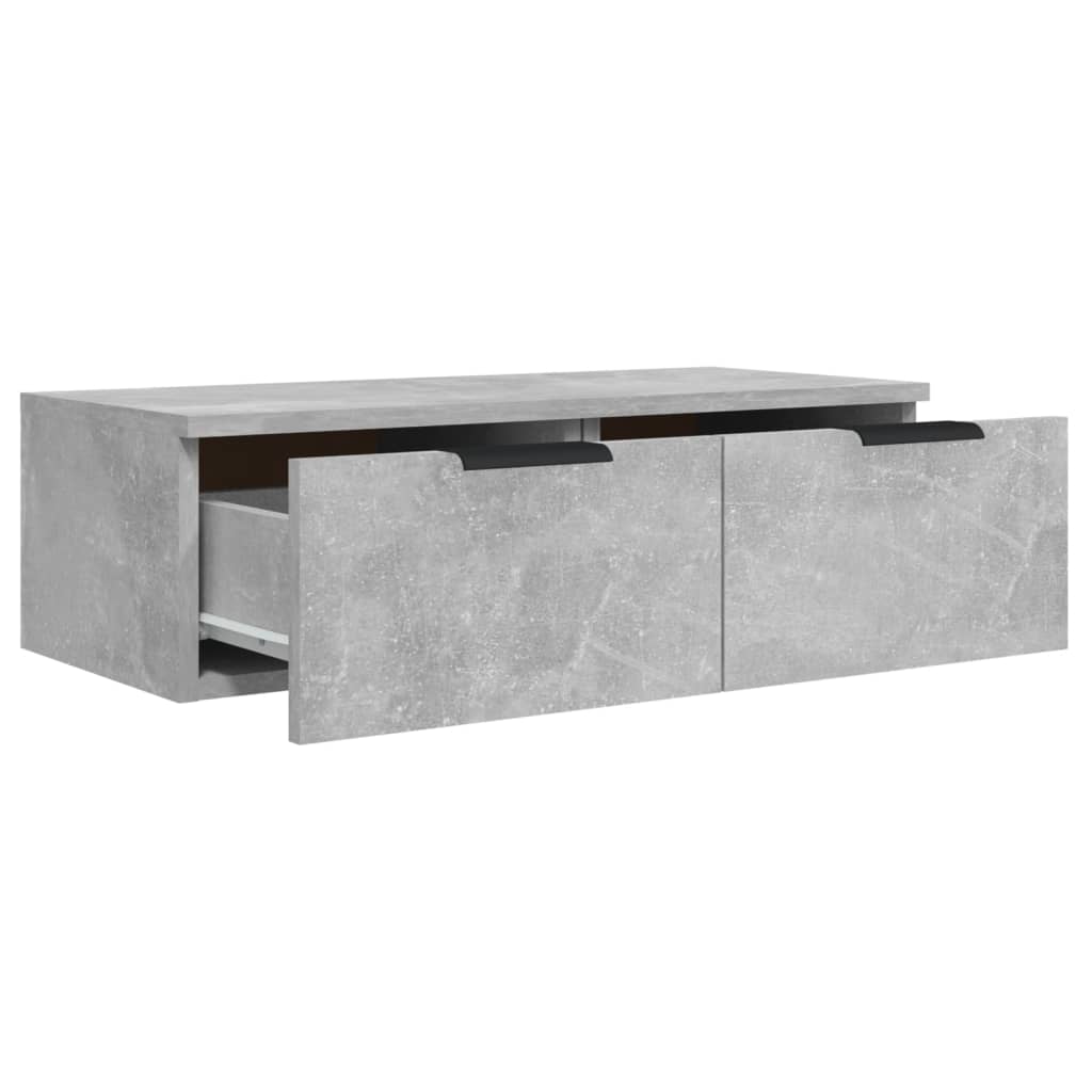 Wall Cabinet Concrete Grey 68X30X20 Cm Engineered Wood