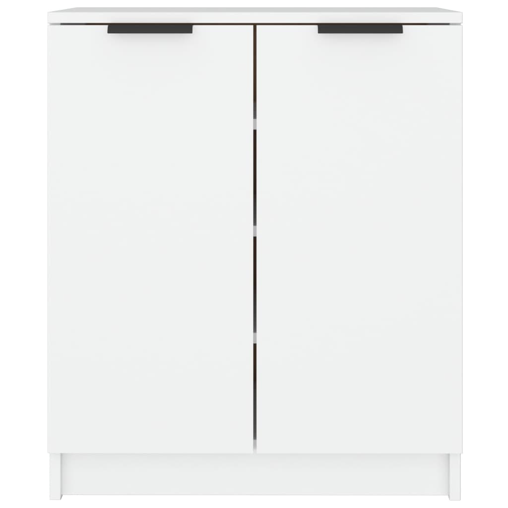 Shoe Cabinet White 59X35X70 Cm Engineered Wood