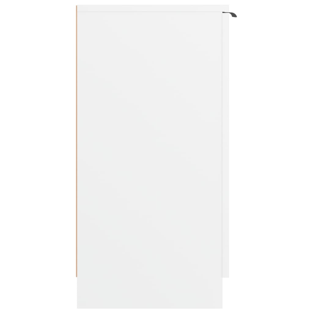 Shoe Cabinet White 59X35X70 Cm Engineered Wood