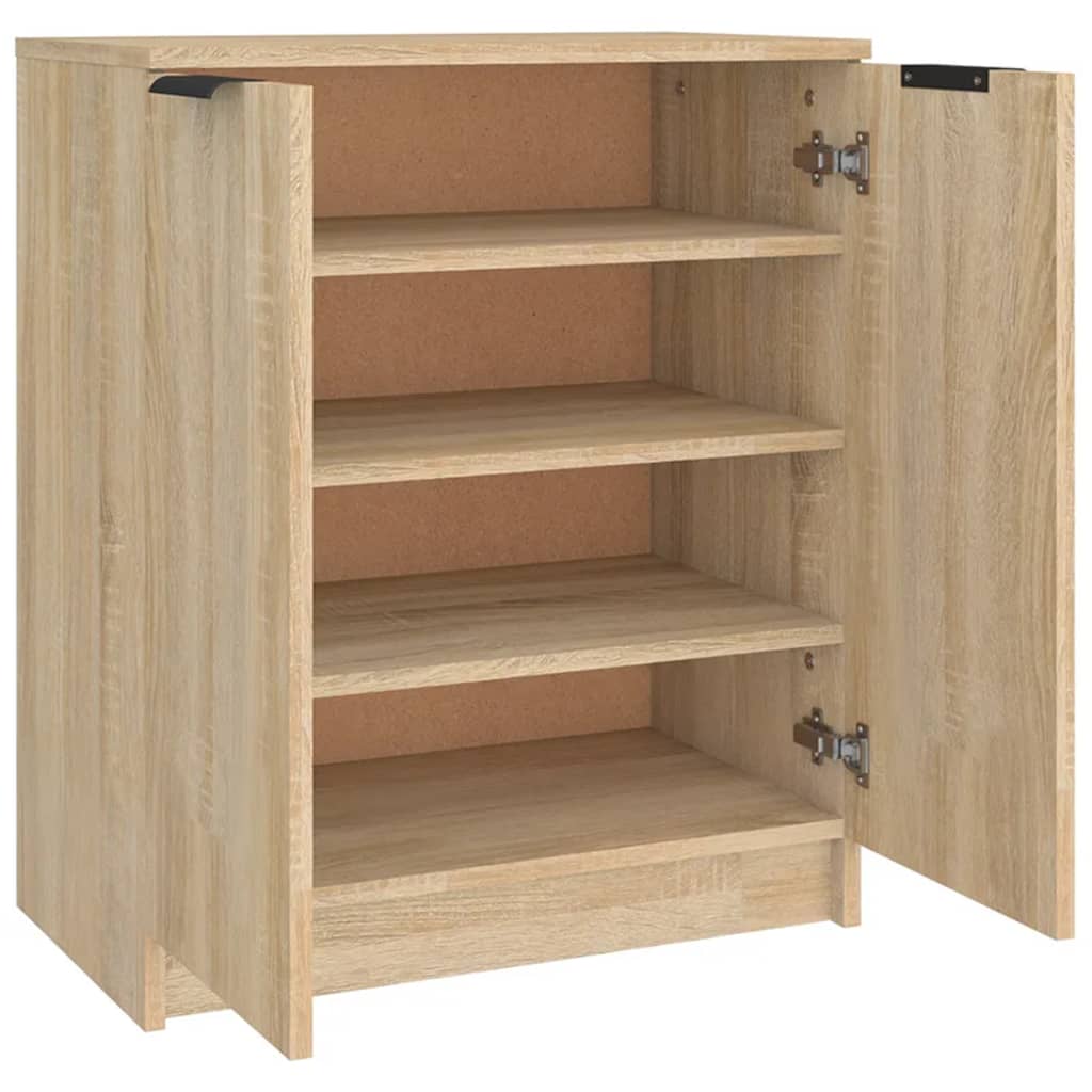 Shoe Cabinet Sonoma Oak 59X35X70 Cm Engineered Wood
