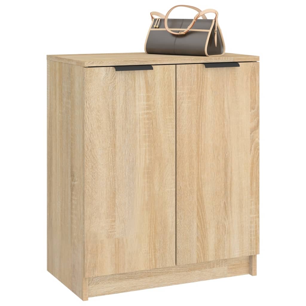 Shoe Cabinet Sonoma Oak 59X35X70 Cm Engineered Wood