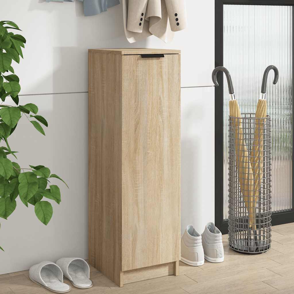 Shoe Cabinet 30X35X100 Cm Engineered Wood