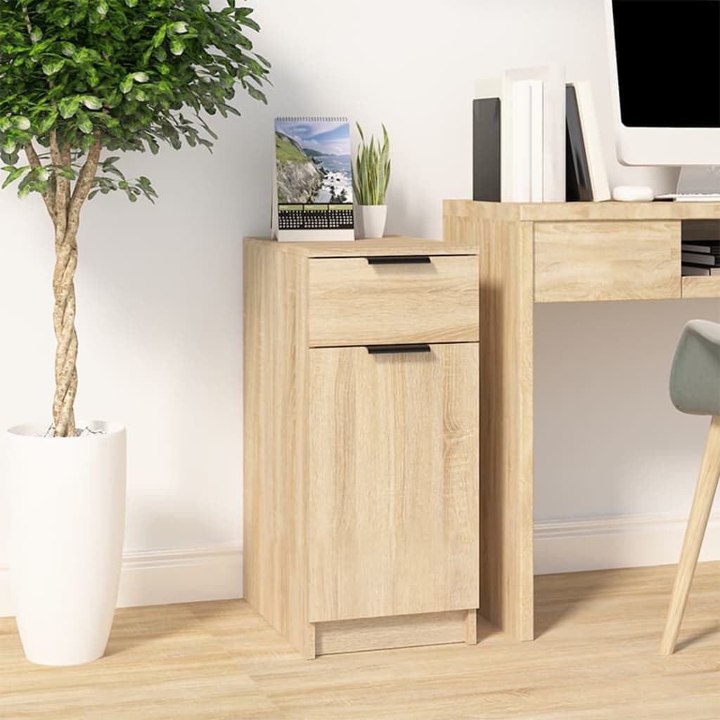 Desk Cabinet 33.5X50X75 Cm Engineered Wood
