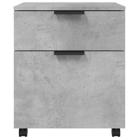 Mobile File Cabinet With Wheels 45X38X54 Cm Engineered Wood