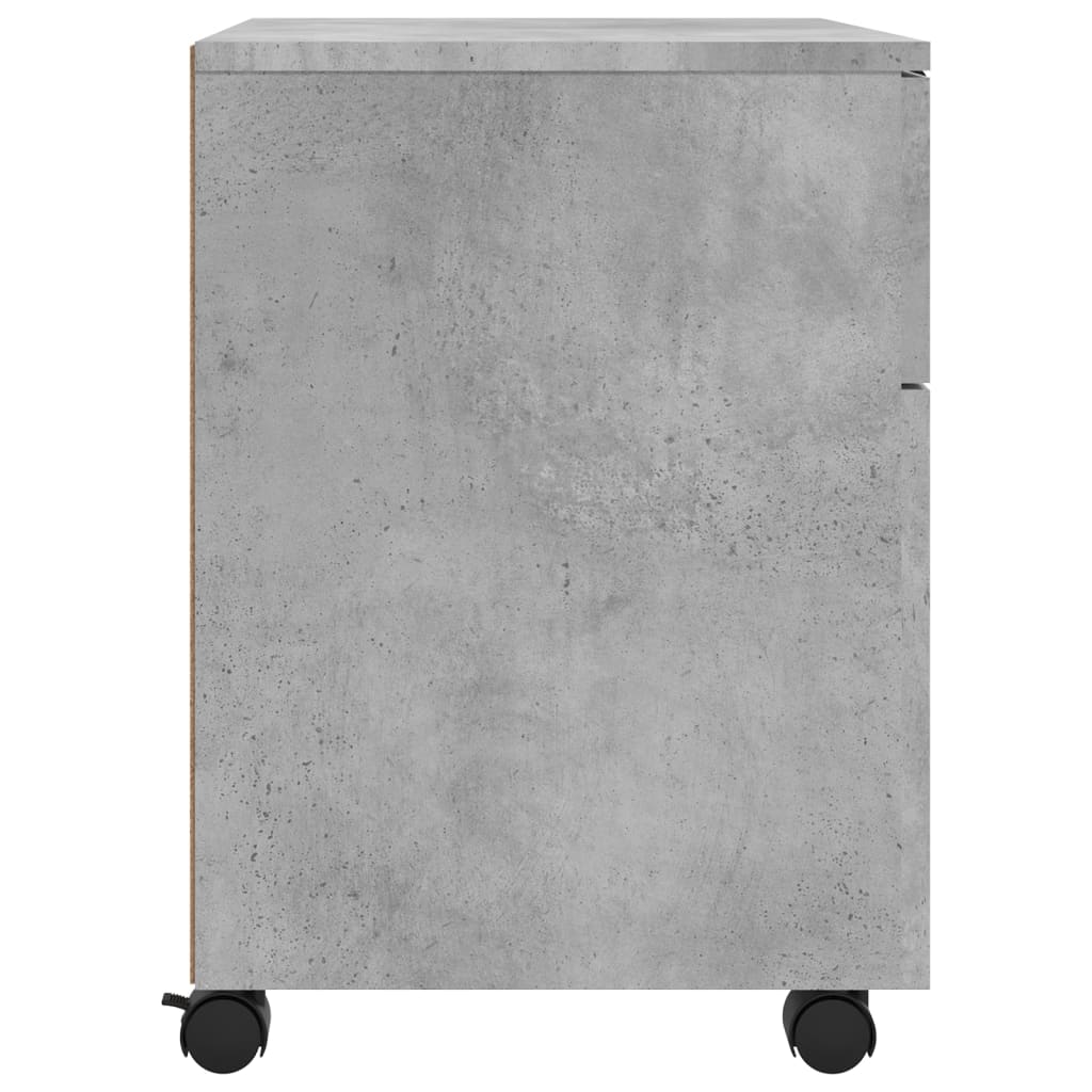 Mobile File Cabinet With Wheels 45X38X54 Cm Engineered Wood
