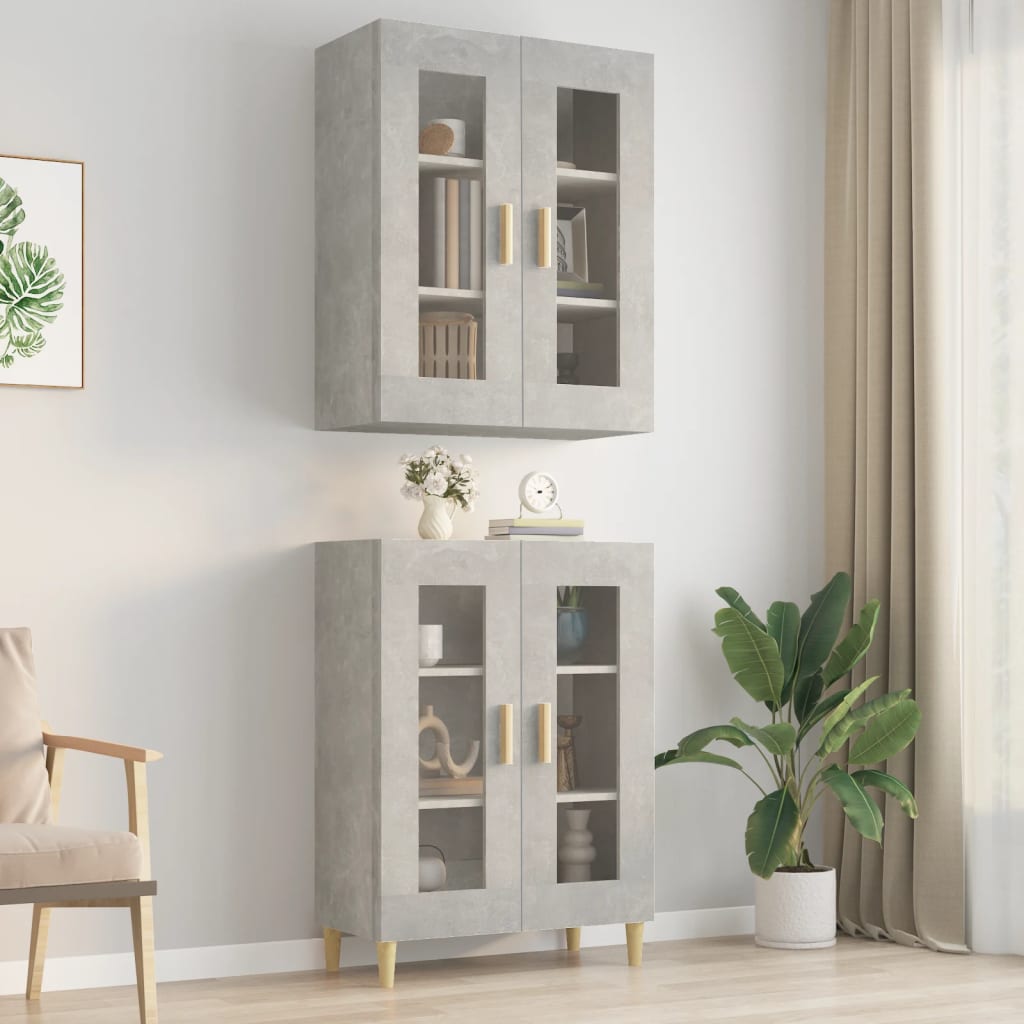 Hanging Wall Cabinet 69.5X34X90 Cm
