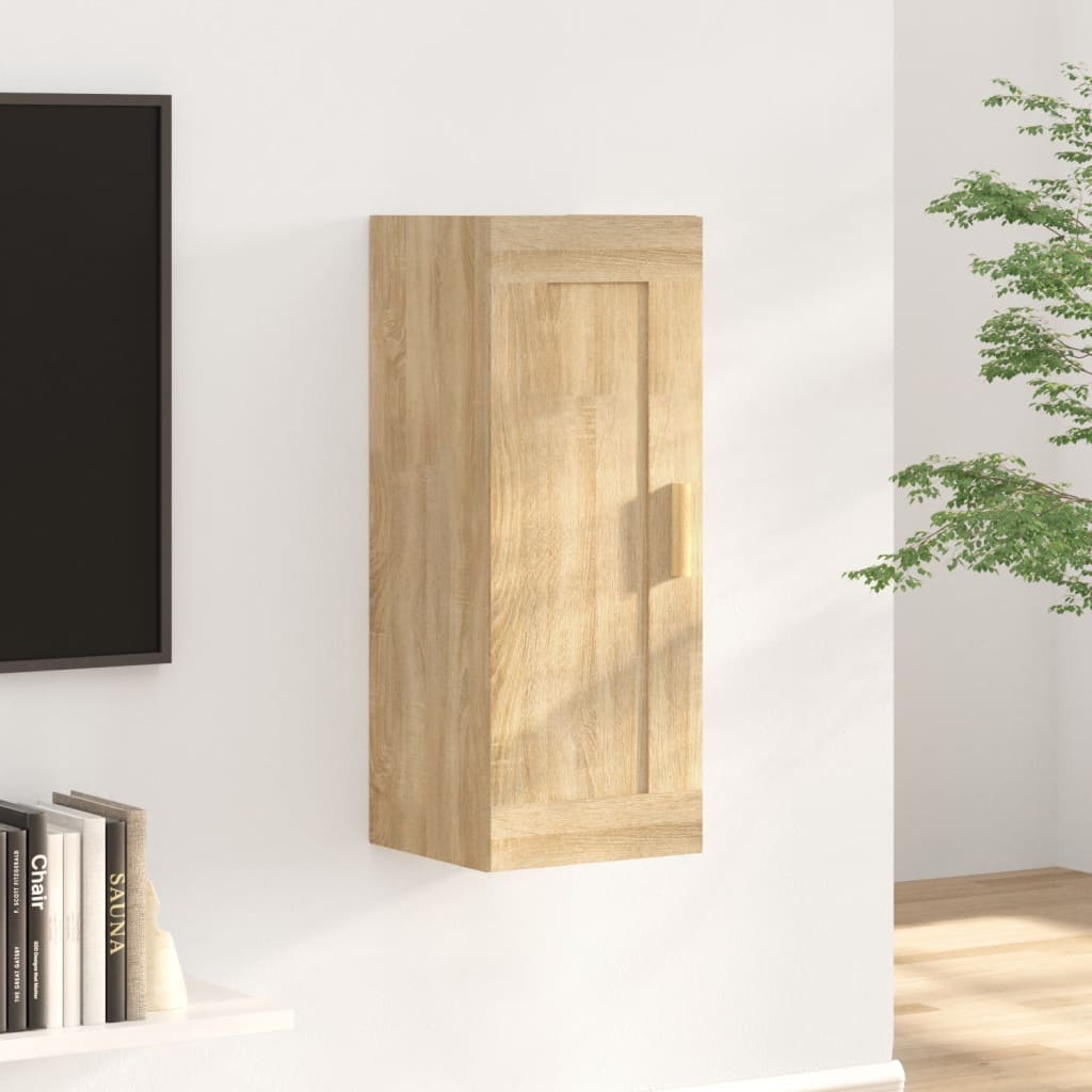 Wall Cabinet 35X34X90 Cm Engineered Wood