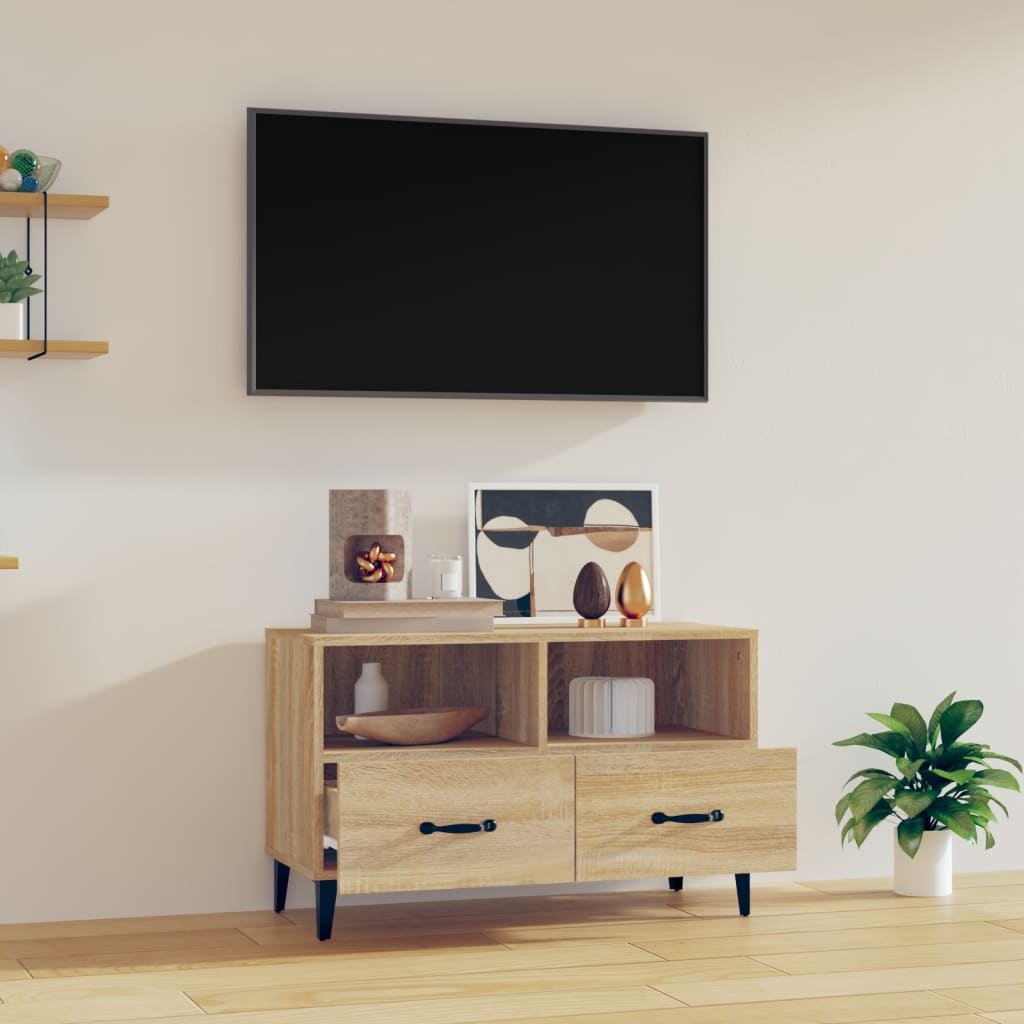 Tv Cabinet 80X36X50 Cm Engineered Wood