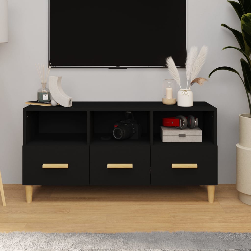 Tv Cabinet 102X36X50 Cm Engineered Wood