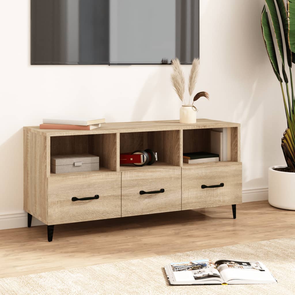 Tv Cabinet 102X35X50 Cm Engineered Wood