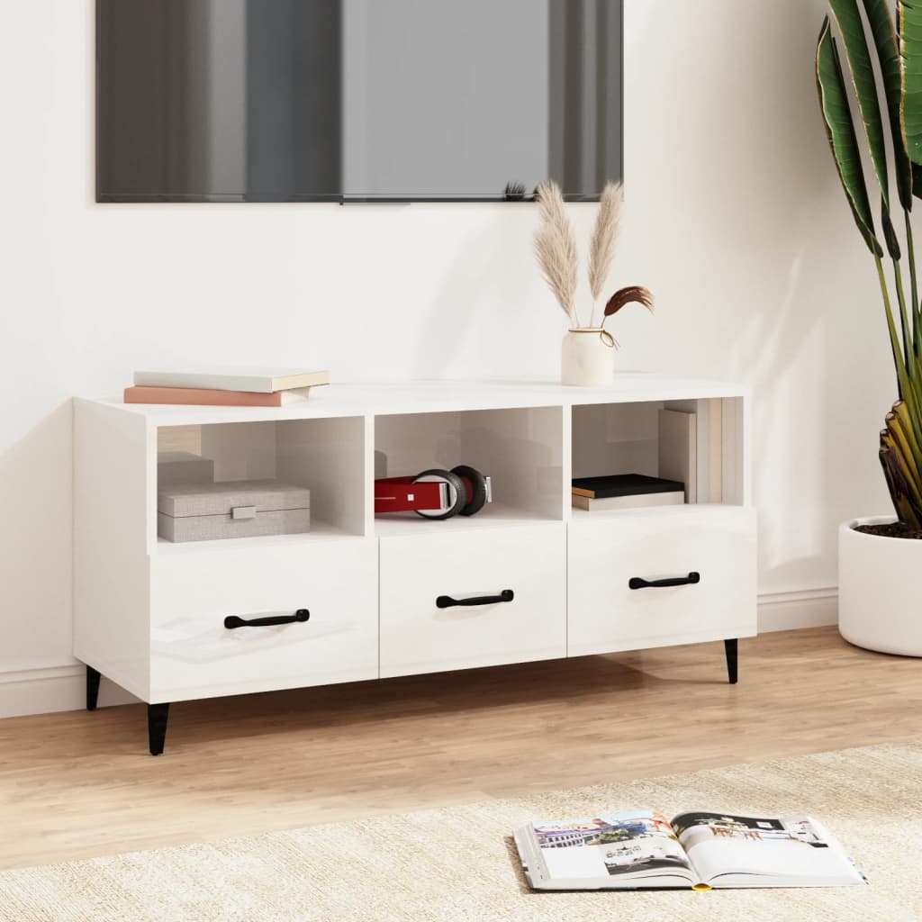 Tv Cabinet 102X35X50 Cm Engineered Wood
