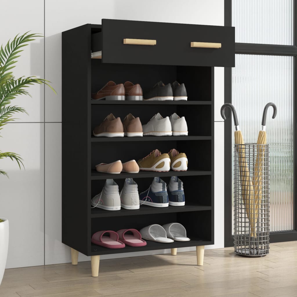 Shoe Cabinet 60X35X105 Cm Engineered Wood