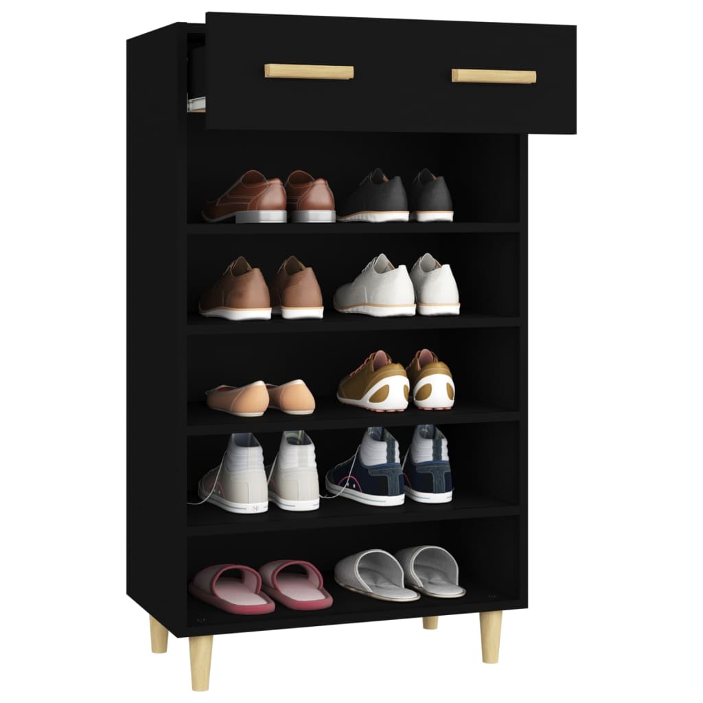 Shoe Cabinet 60X35X105 Cm Engineered Wood