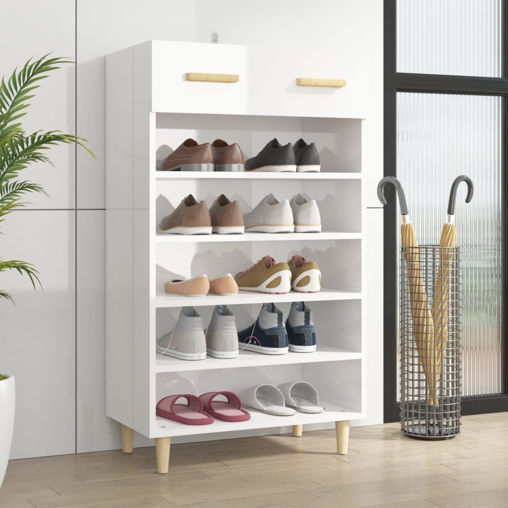 Shoe Cabinet 60X35X105 Cm Engineered Wood