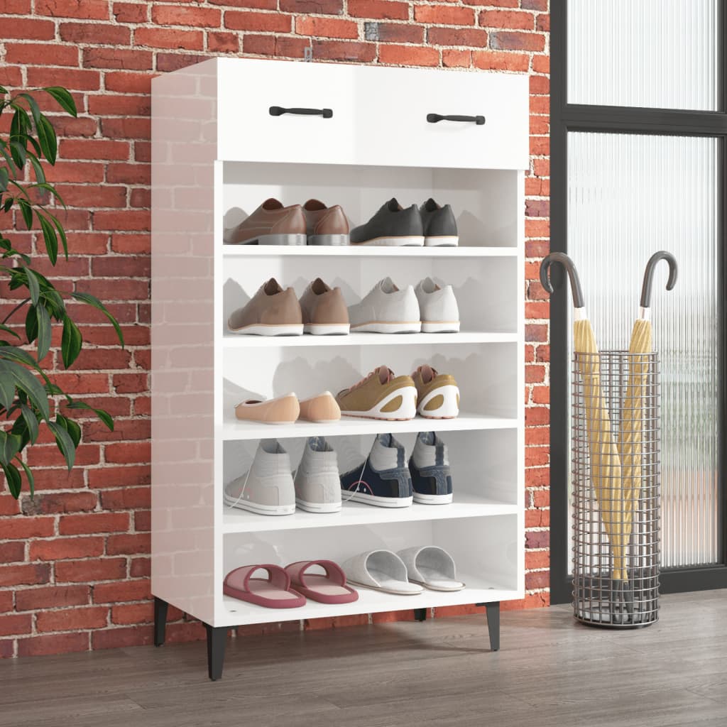 Shoe Cabinet 60X35X105 Cm Engineered Wood