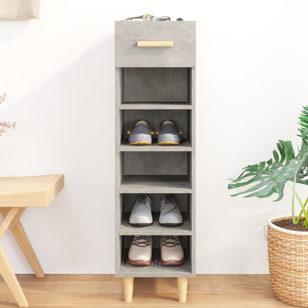 Shoe Cabinet 30X35X105 Cm Engineered Wood