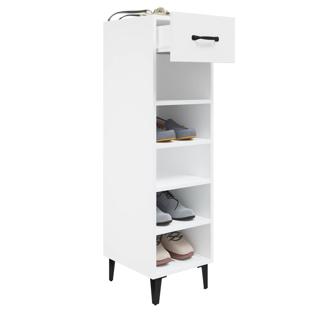Shoe Cabinet 30X35X105 Cm Engineered Wood