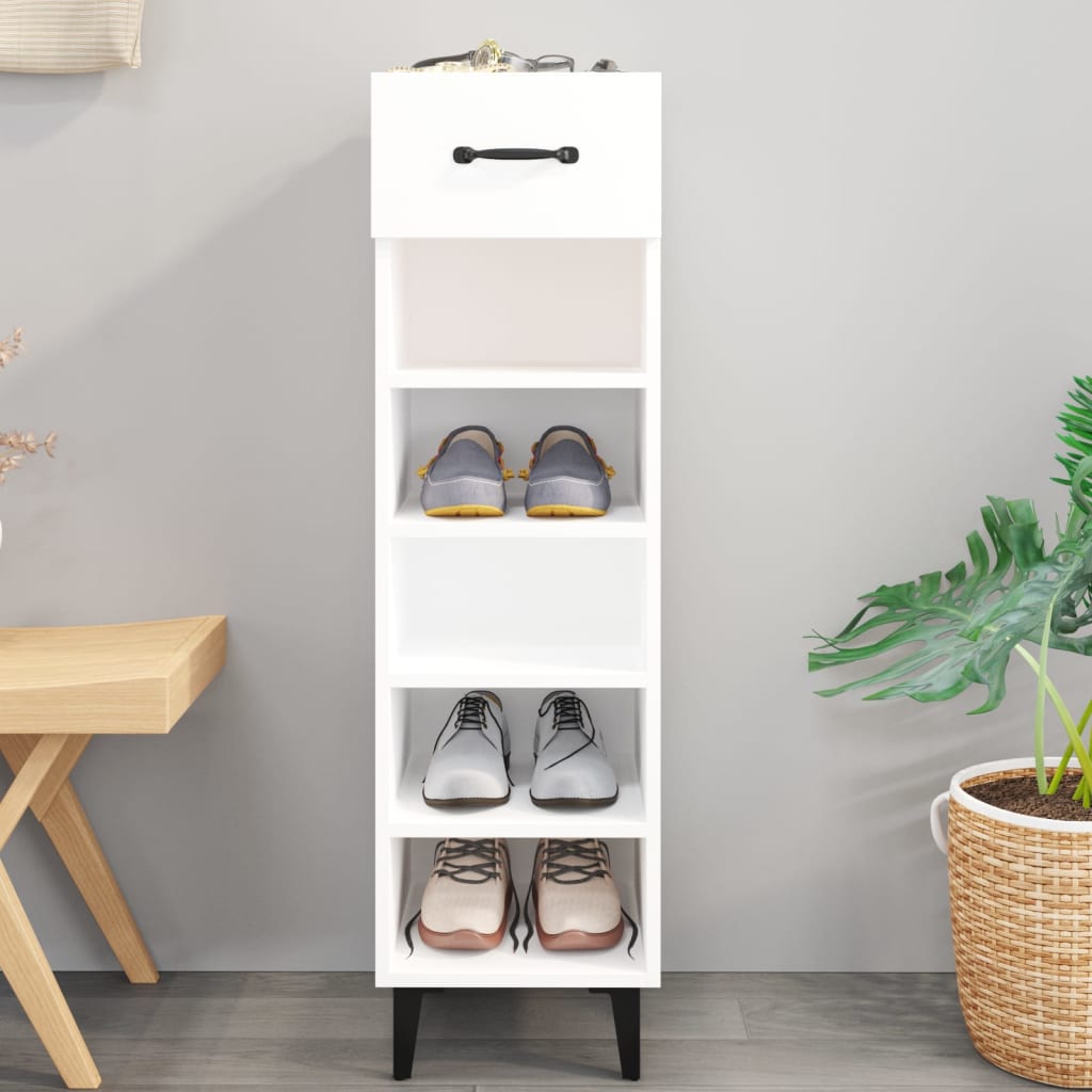 Shoe Cabinet 30X35X105 Cm Engineered Wood