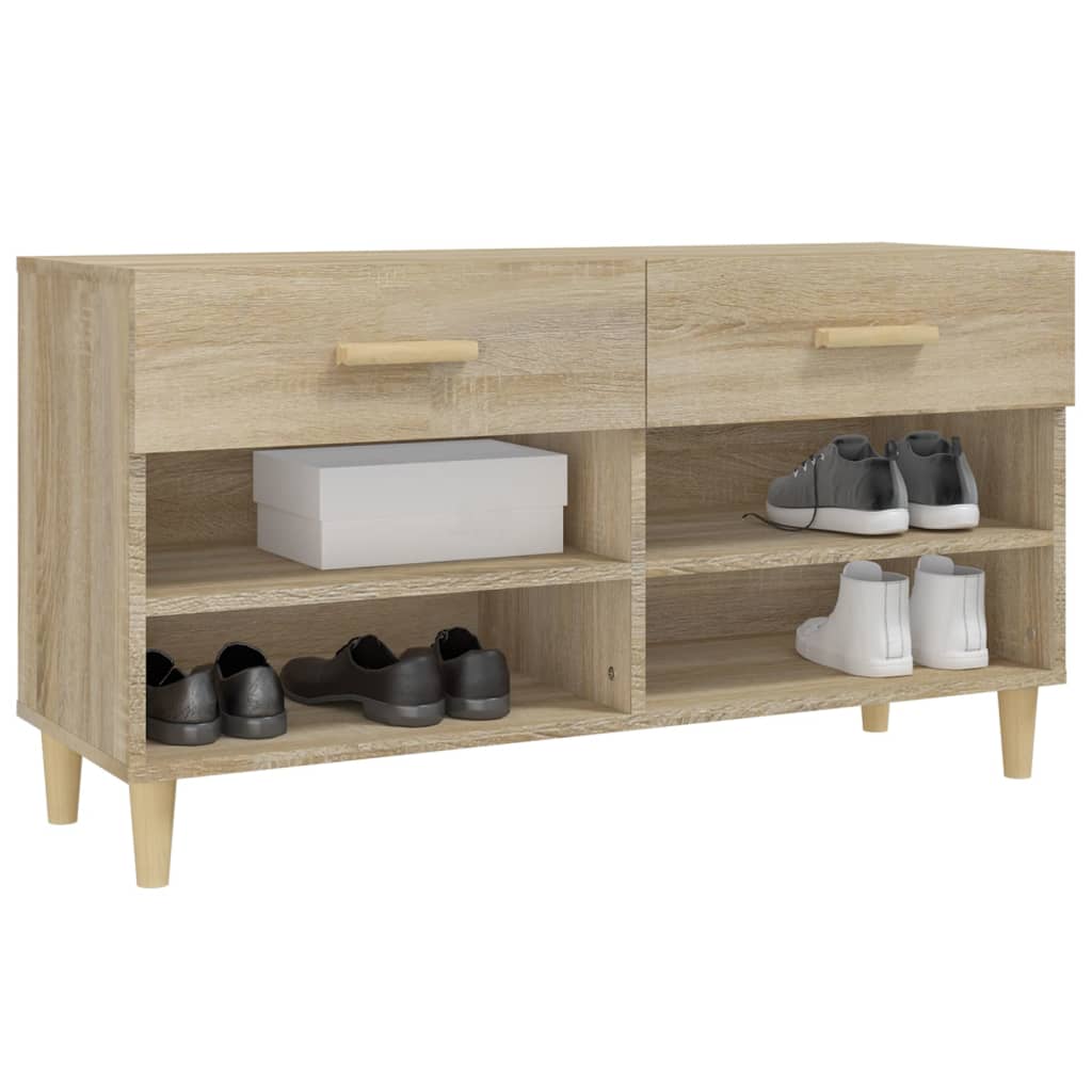 Shoe Cabinet 102X35X55 Cm Engineered Wood