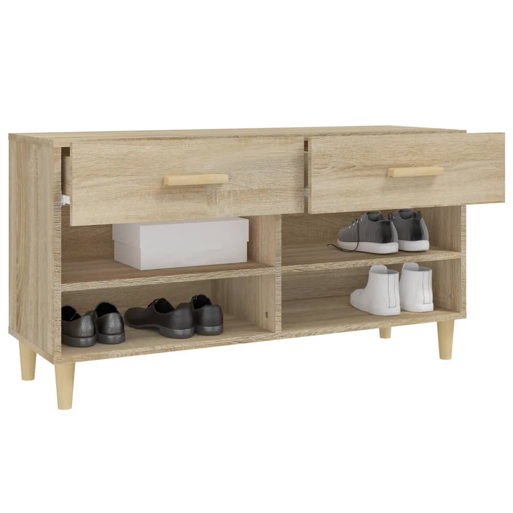Shoe Cabinet 102X35X55 Cm Engineered Wood