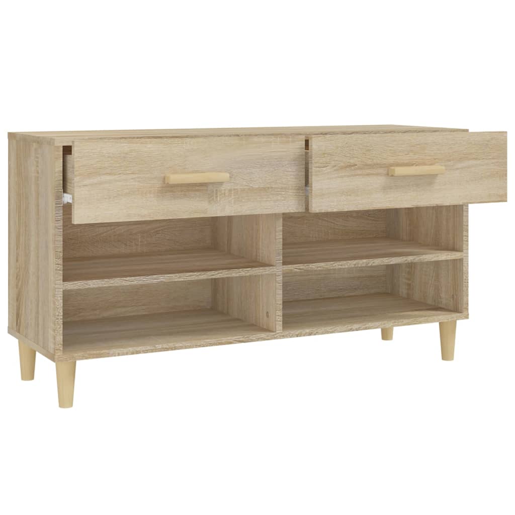 Shoe Cabinet 102X35X55 Cm Engineered Wood