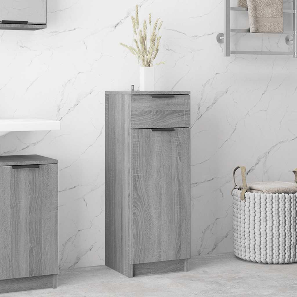Bathroom Cabinet 32X34X90 Cm Engineered Wood