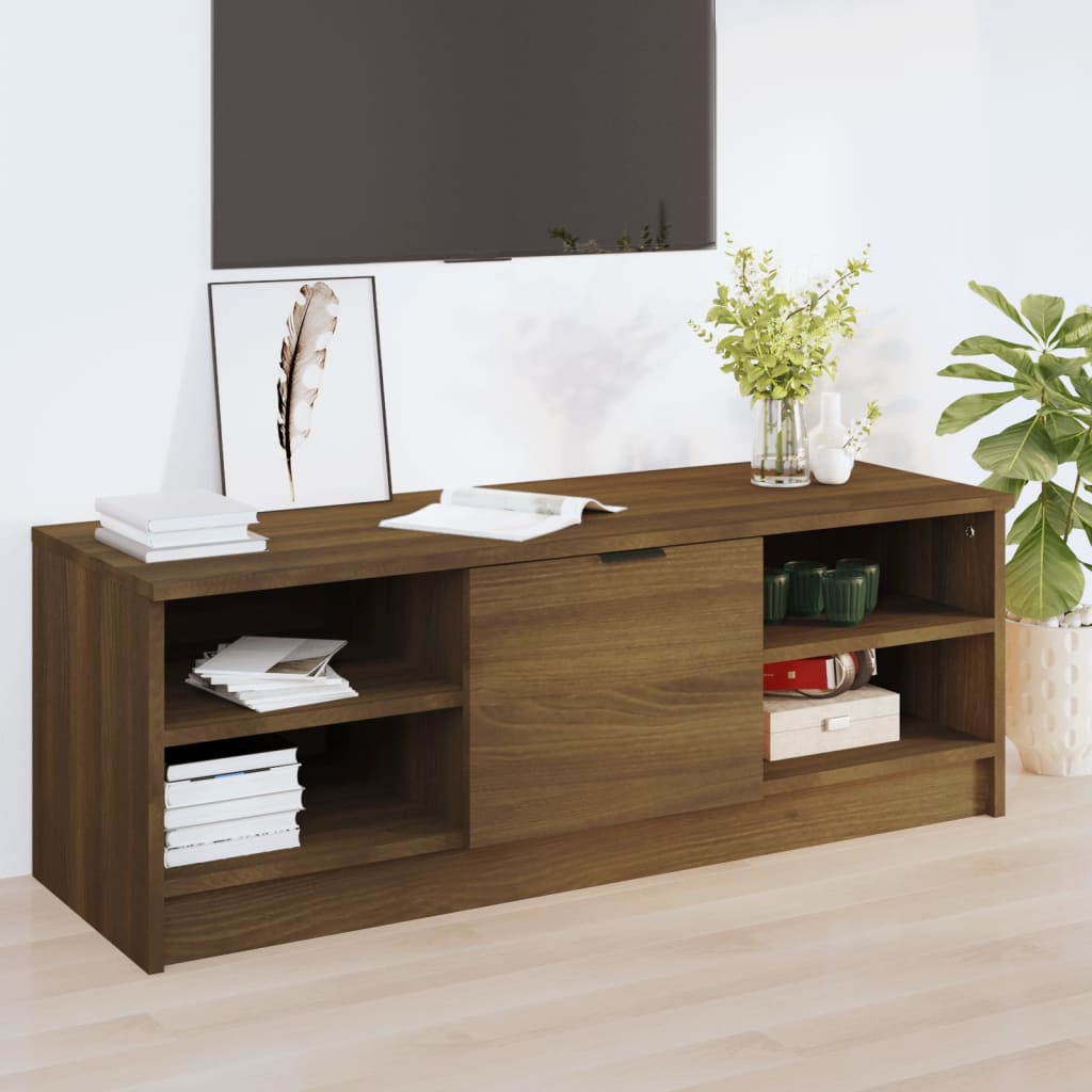 Tv Cabinet 102X35.5X36.5 Cm Engineered Wood