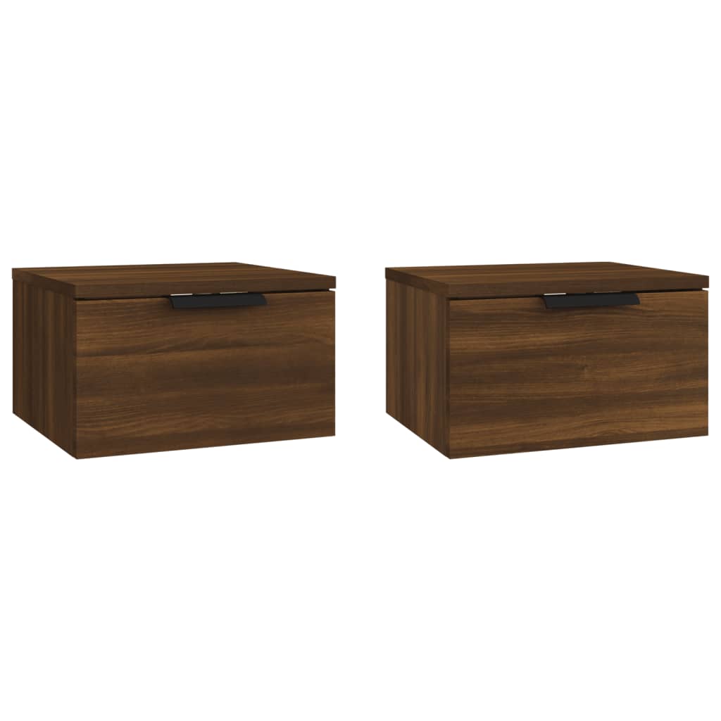 Wall-Mounted Bedside Cabinets 2 Pcs 34X30X20 Cm