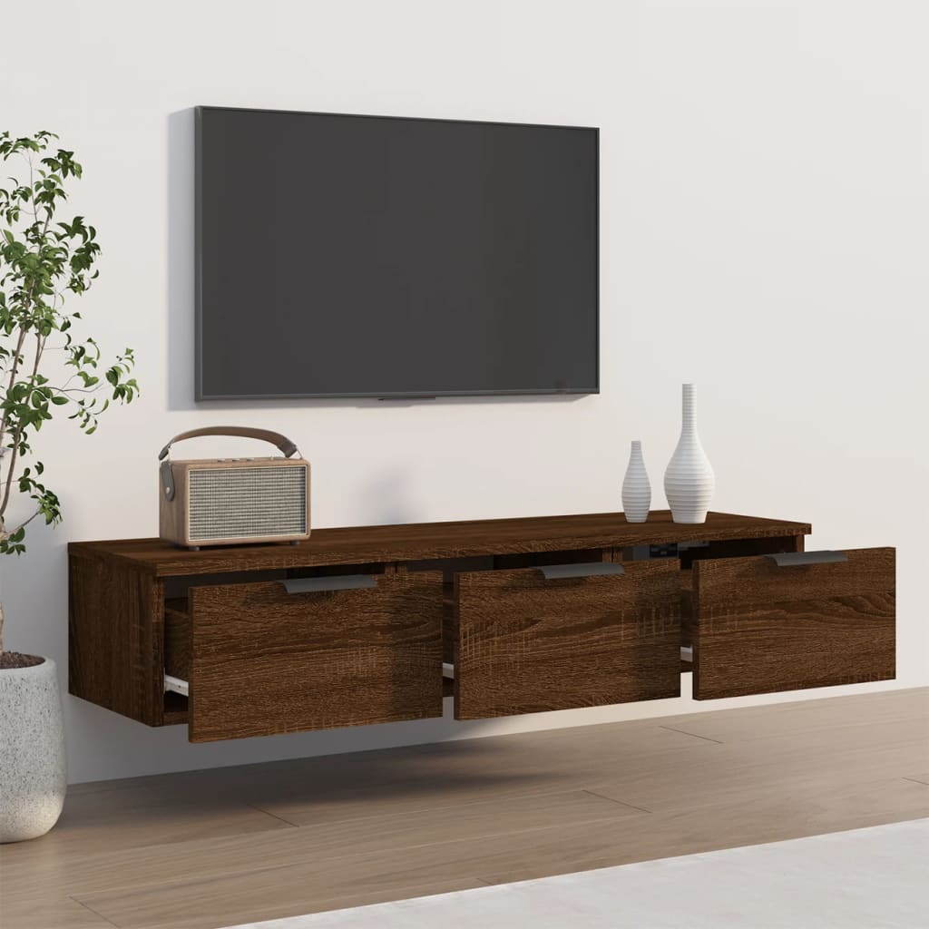 Wall Cabinet 102X30X20 Cm Engineered Wood
