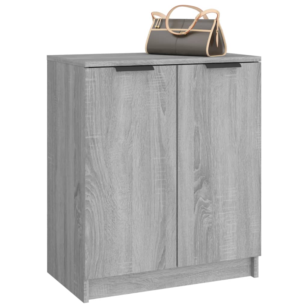 Shoe Cabinet Grey Sonoma 59X35X70 Cm Engineered Wood