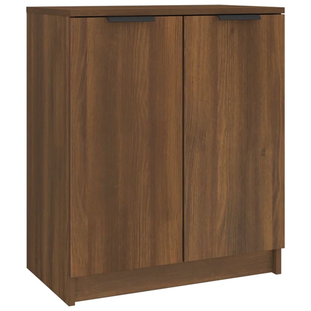 Shoe Cabinet Brown Oak 59X35X70 Cm Engineered Wood