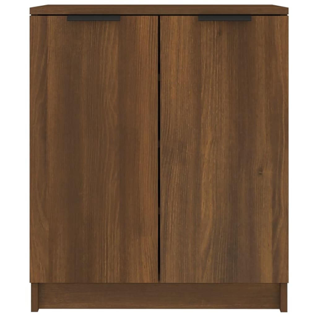 Shoe Cabinet Brown Oak 59X35X70 Cm Engineered Wood