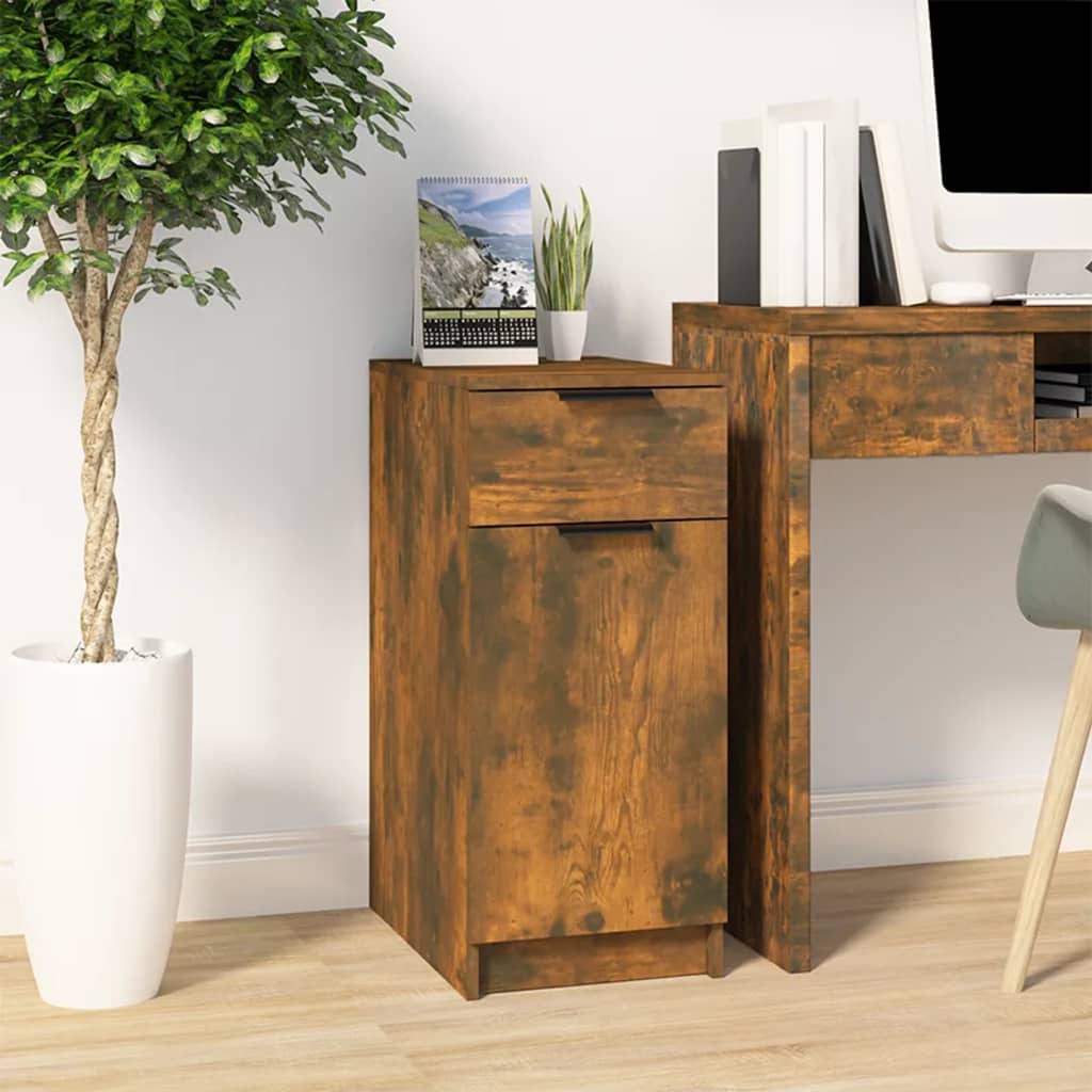 Desk Cabinet 33.5X50X75 Cm Engineered Wood