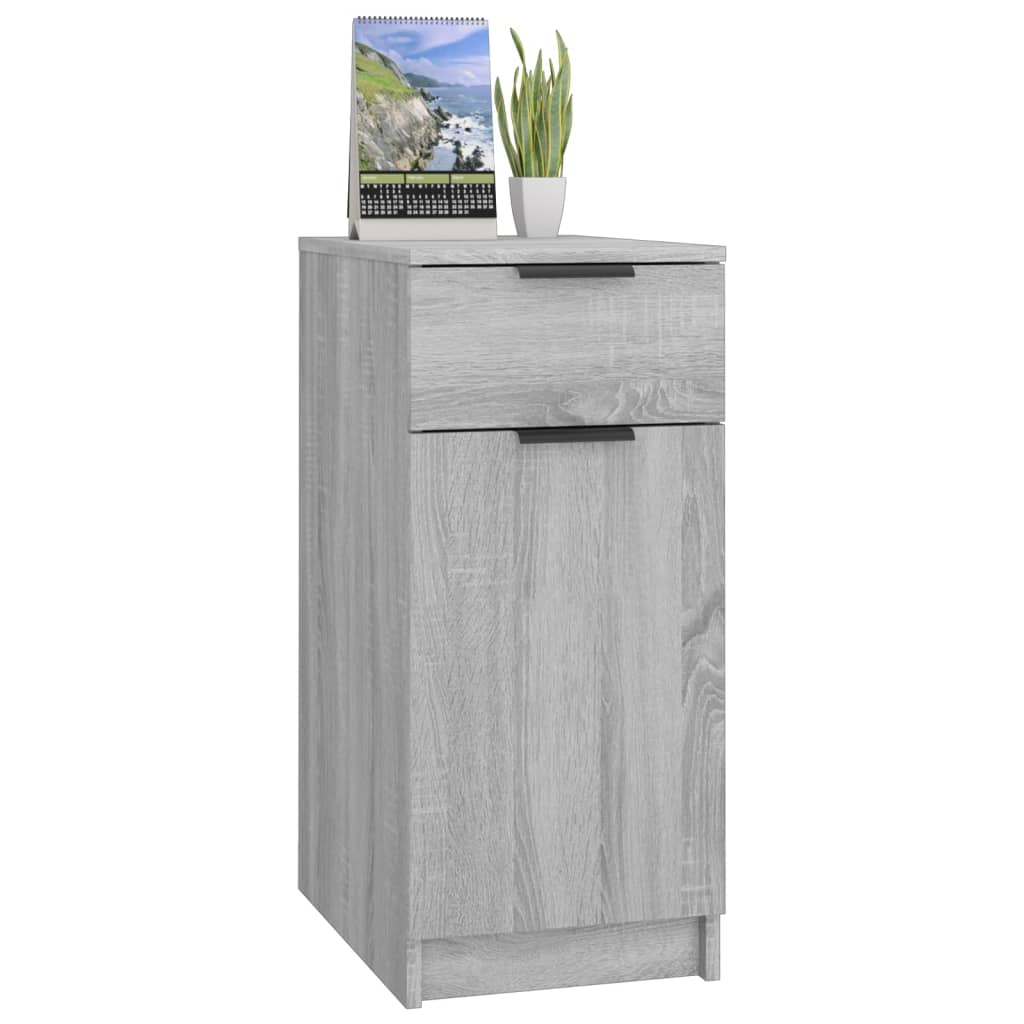 Desk Cabinet 33.5X50X75 Cm Engineered Wood