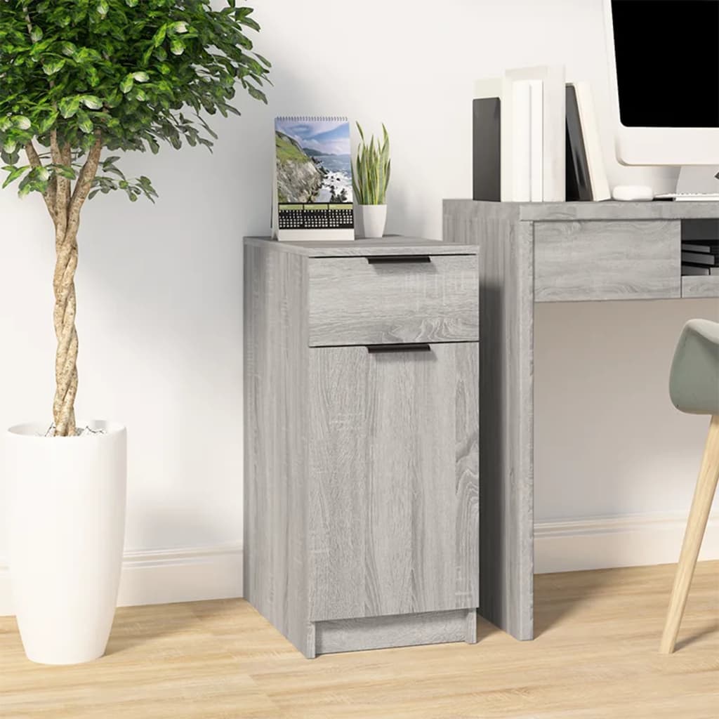 Desk Cabinet 33.5X50X75 Cm Engineered Wood