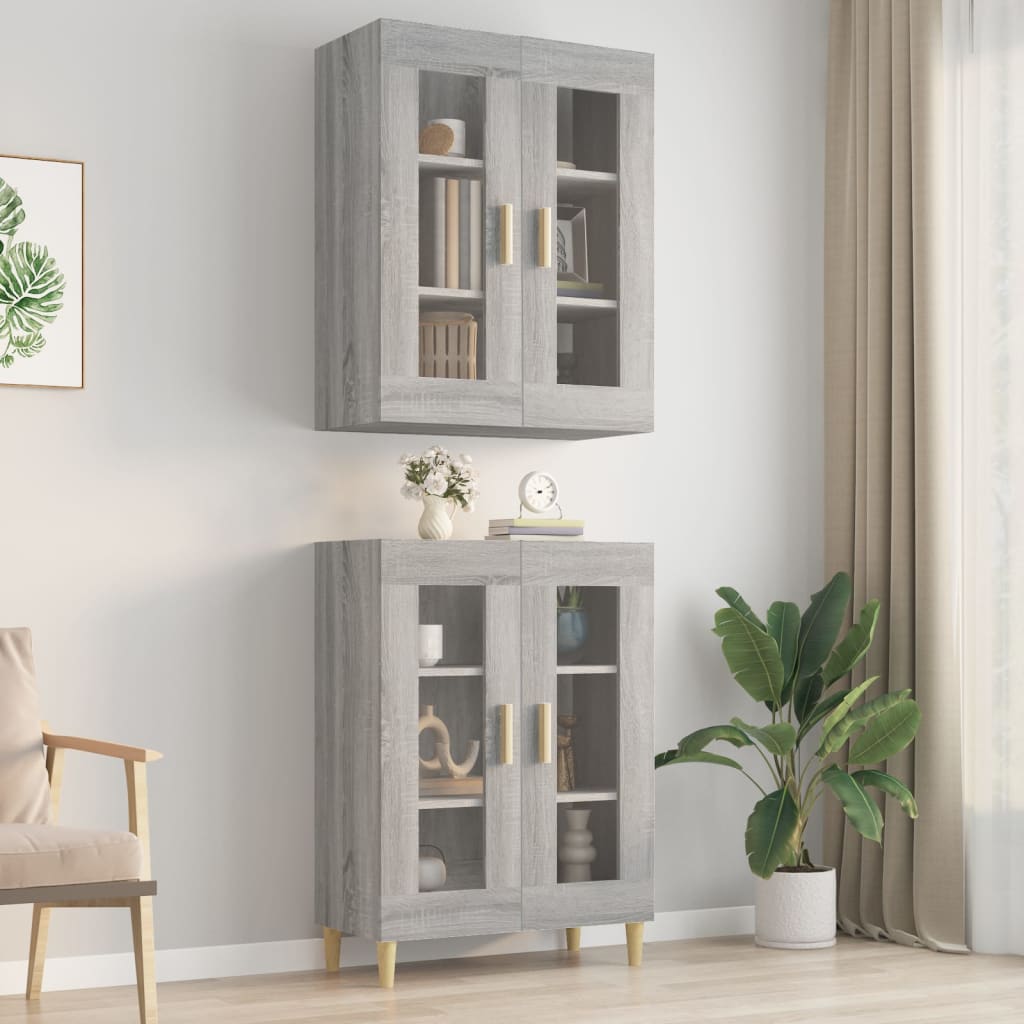 Hanging Wall Cabinet 69.5X34X90 Cm