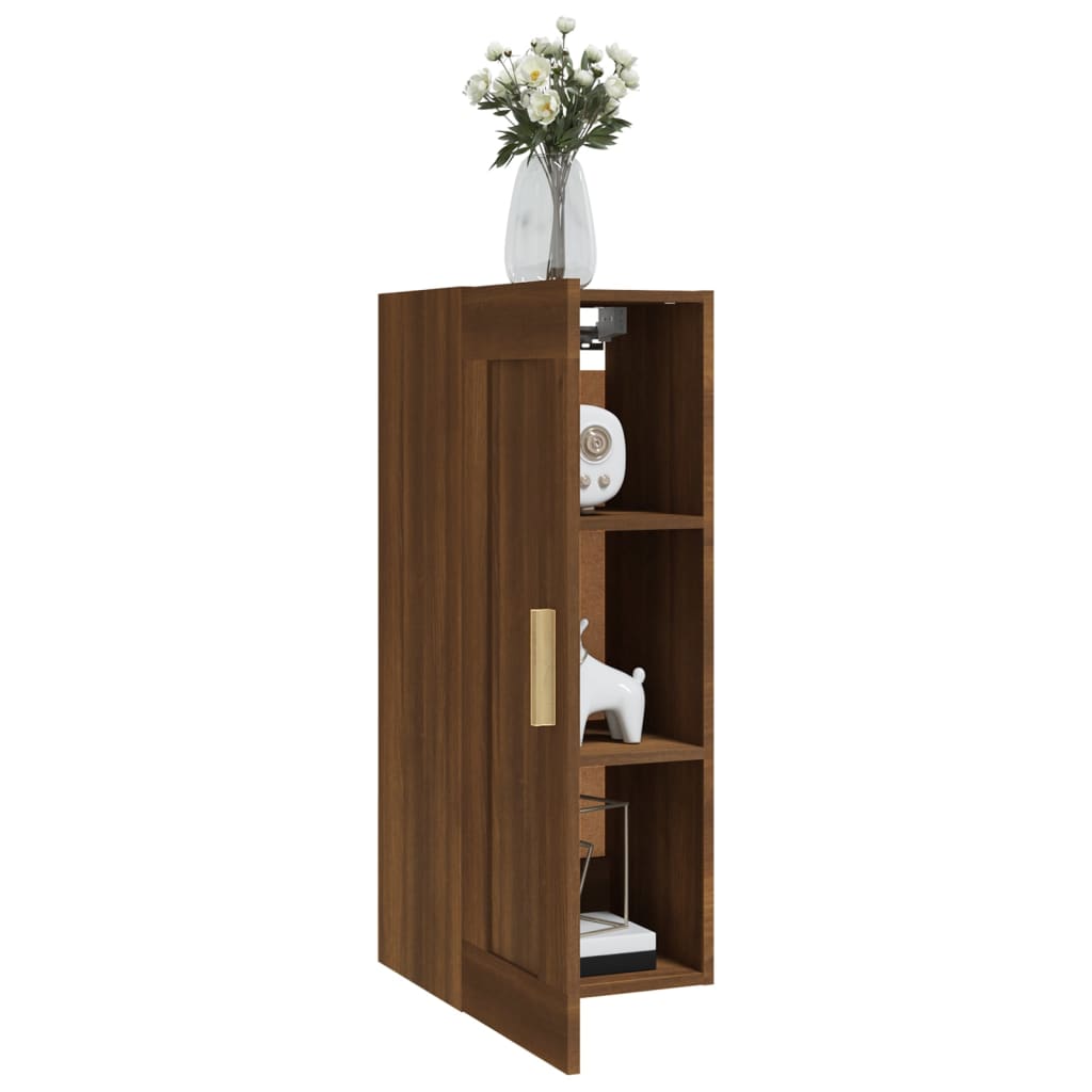 Wall Cabinet 35X34X90 Cm Engineered Wood