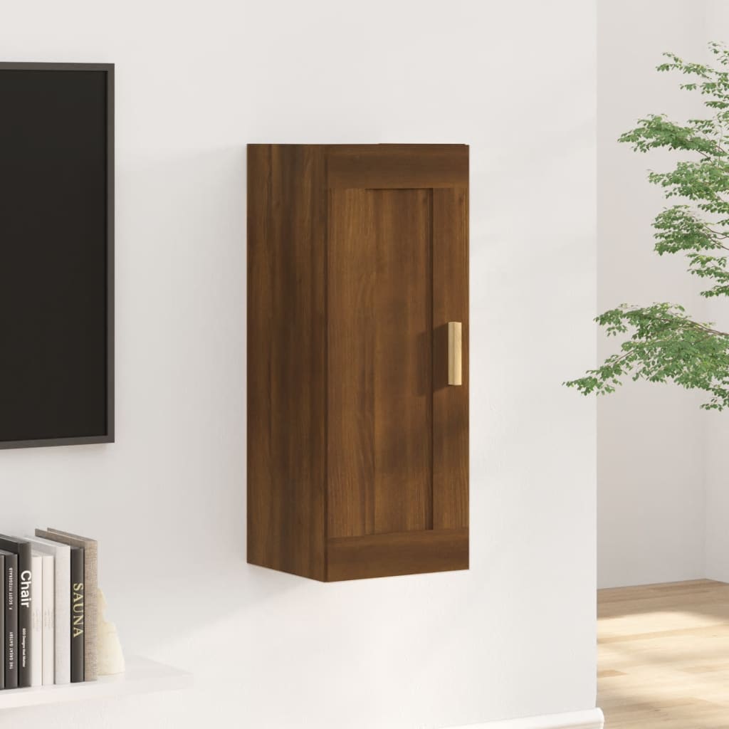 Wall Cabinet 35X34X90 Cm Engineered Wood
