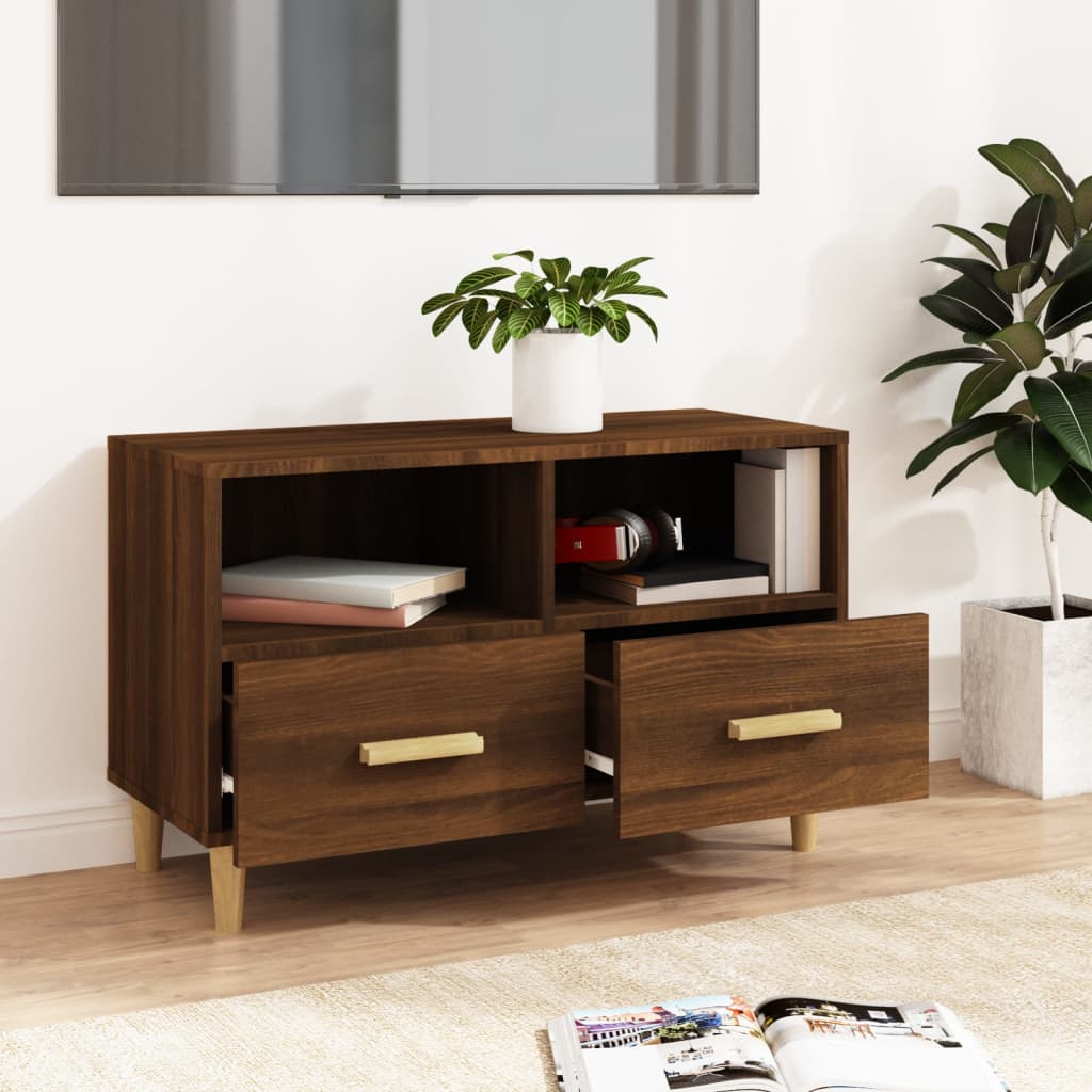 Tv Cabinet 80X36X50 Cm Engineered Wood