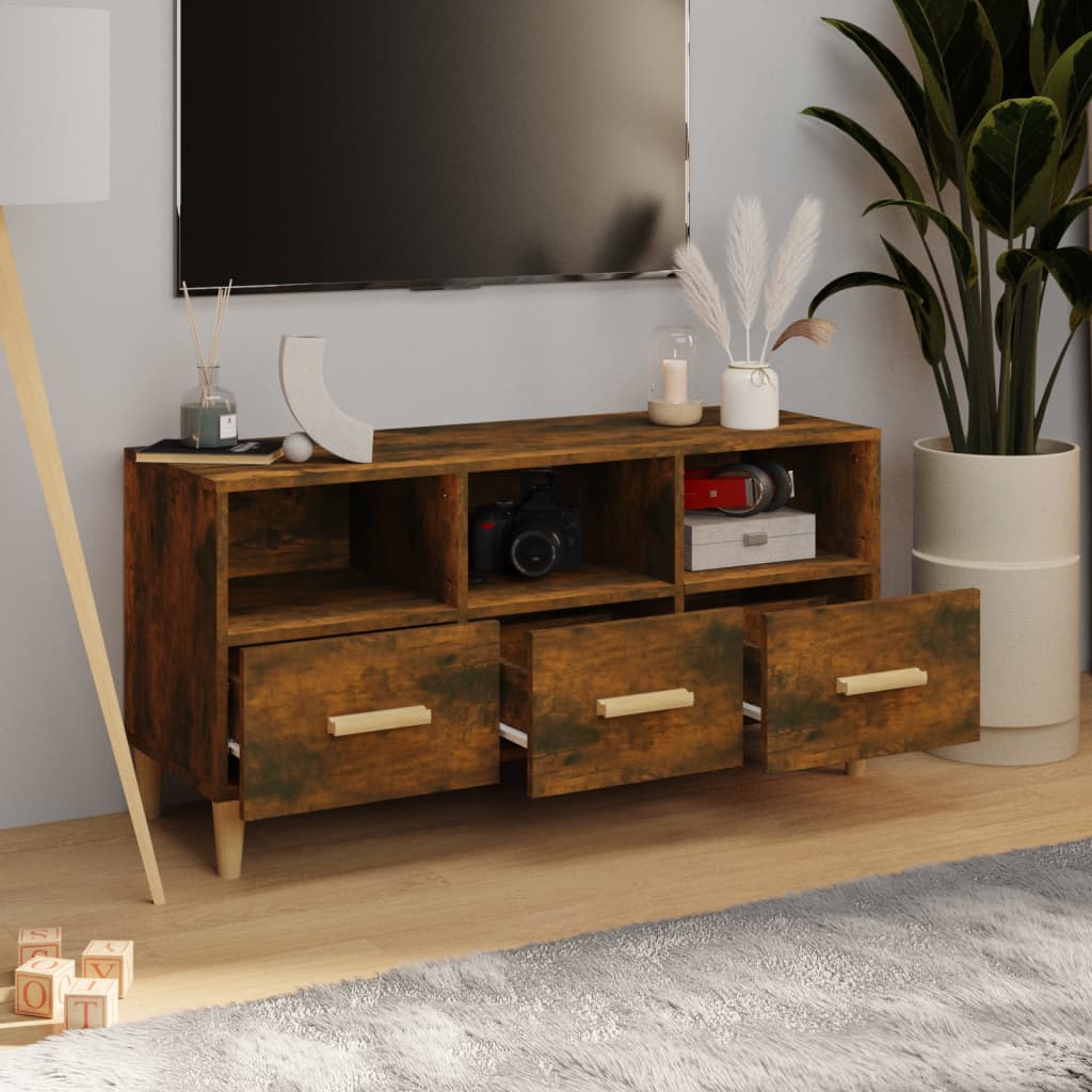 Tv Cabinet 102X36X50 Cm Engineered Wood